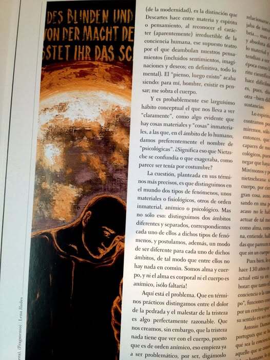 Y la ceguera del ciego y su buscar y tantear deben seguir dando testimonio del poder del sol al que miró � ¿sabíais ya esto? Pintura de Lena Hades.