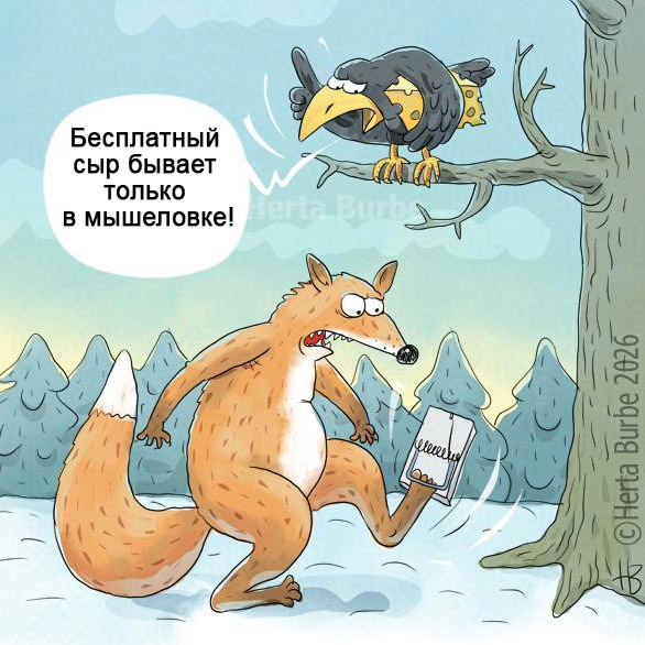 Ворона и лисица