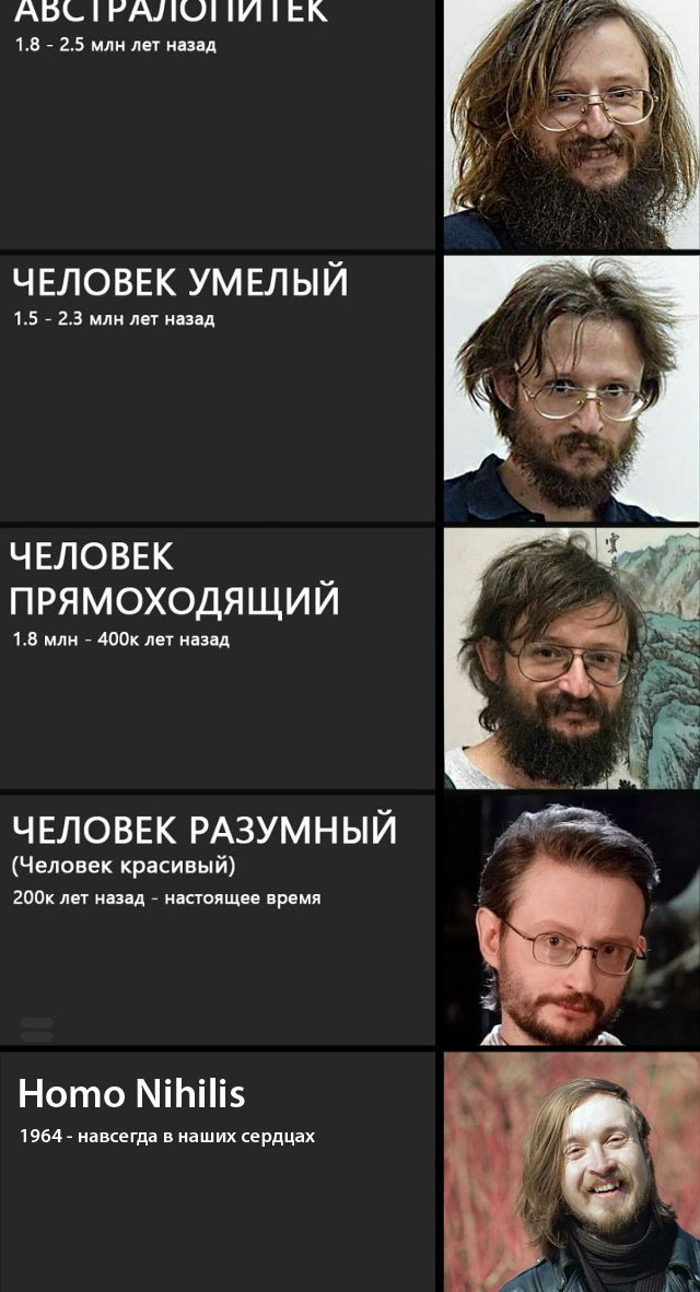 Ответ на пост «Звенья эволюции человека»