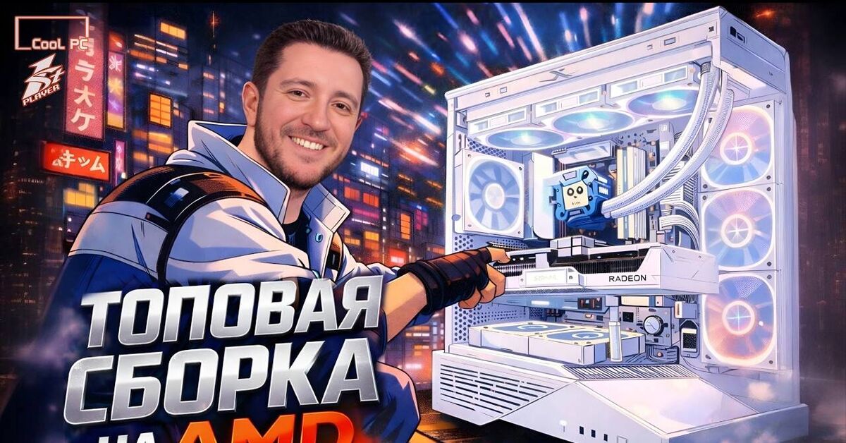 The Best AMD Gaming PC Build – The Snow-White Flagship 2026 | Benchmarks and FPS - My, Youtube, Electronics, Overview, With sound, New items, Gaming PC, Testing, Assembly, Assembling your computer, Computer hardware, AMD, Video card, AMD ryzen, AMD Radeon, Video