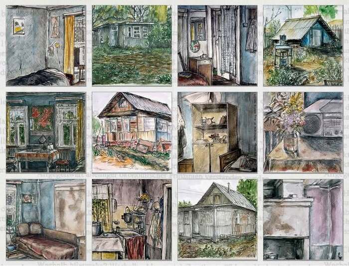 ������� ������� ! ������� ���� ������ | RUSSIAN COUNTRYSIDE BY LENA HADES (2002) #art #�������