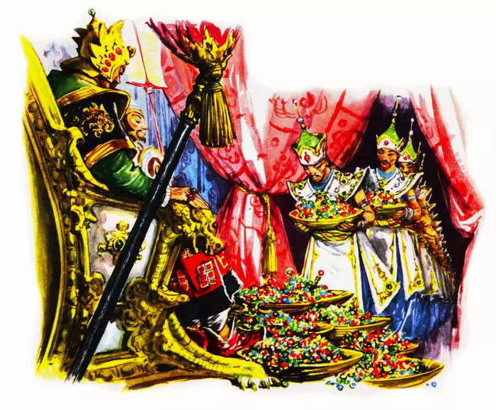 <a href="https://pikabu.ru/story/kitayskaya_narodnaya_skazka_pro_khitrogo_ugyena_i_vernogo_shie_13610988?u=https%3A%2F%2Fmishka-knizhka.ru%2Fskazki-dlay-detey%2Fskazki-narodov-mira%2Fkitajskie-skazki%2Fprinc-cherepaha%2F&t=%D0%98%D0%BB%D0%BB%D1%8E%D1%81%D1%82%D1%80%D0%B0%D1%86%D0%B8%D1%8F&h=1909697d83f06ec0381d33b2dedc4ada9f8578a5" title="https://mishka-knizhka.ru/skazki-dlay-detey/skazki-narodov-mira/kitajskie-skazki/princ-cherepaha/" target="_blank" rel="nofollow noopener">Иллюстрация</a> Либико Марайя к сказке «Принц-черепаха»: примерно вот так можно представить себе царя драконов.