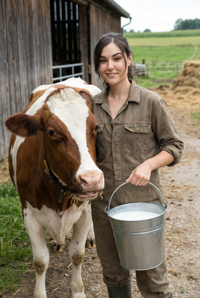 Доярка Александра Серова