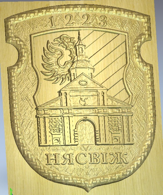 Замок - вход + герб Несвижа