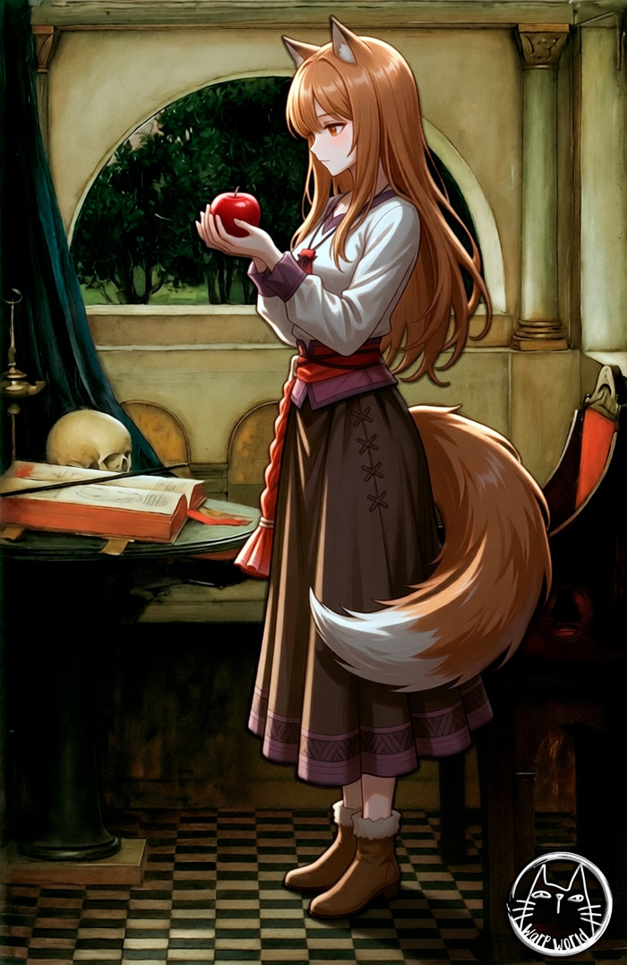 Использована картина английского художника-прерафаэлита Джона Уильяма Уотерхауса «Хрустальный шар» (The Crystal Ball, 1902)