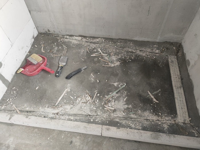 А так же убираю ГКЛ маяки