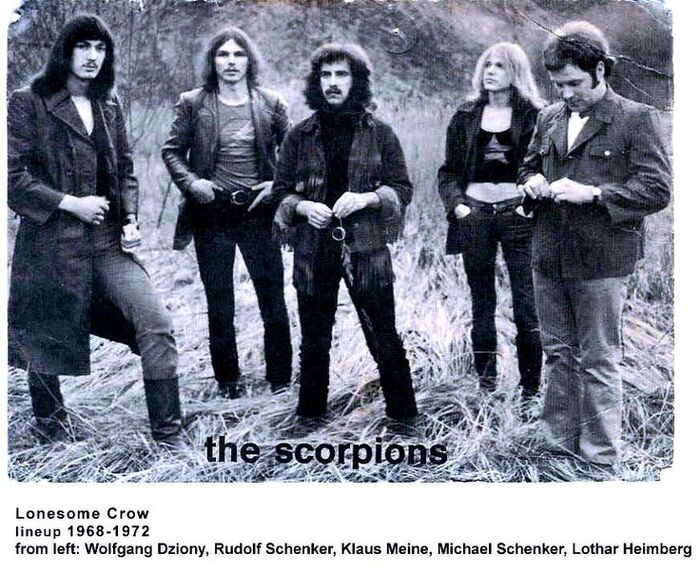 SCORPIONS �������� ���� ����� 1972 ���� *Lonesome Crow* (������ ����������� �� German TV Show "Saarbrcker Bilderbogen") ROCK remixed HD