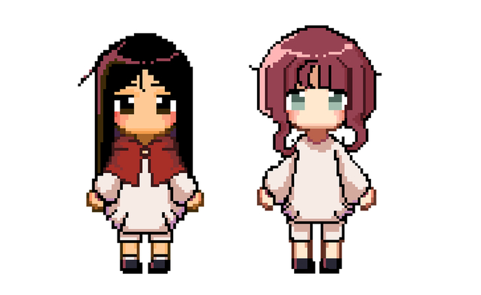 Pixel character models