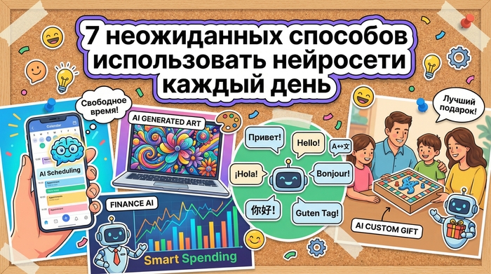 7 практических способов применения нейросетей для повседневных задач