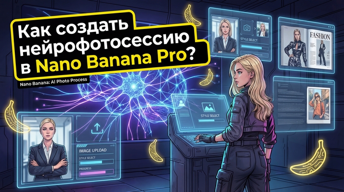 Онлайн-нейрофотосессия: как сделать яркие фото по своему снимку через нейросеть Nano Banana Pro в Telegram
