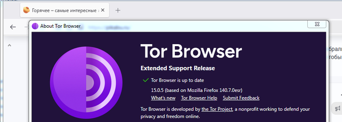 Tor browser 15.0.5 EN_us, x86, Windows 7 N
