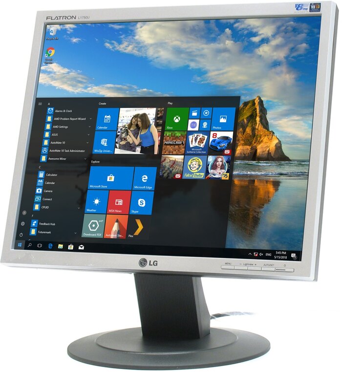 ����� ��� ������ �� ��������. LG L1750U 1280*1024@60hz