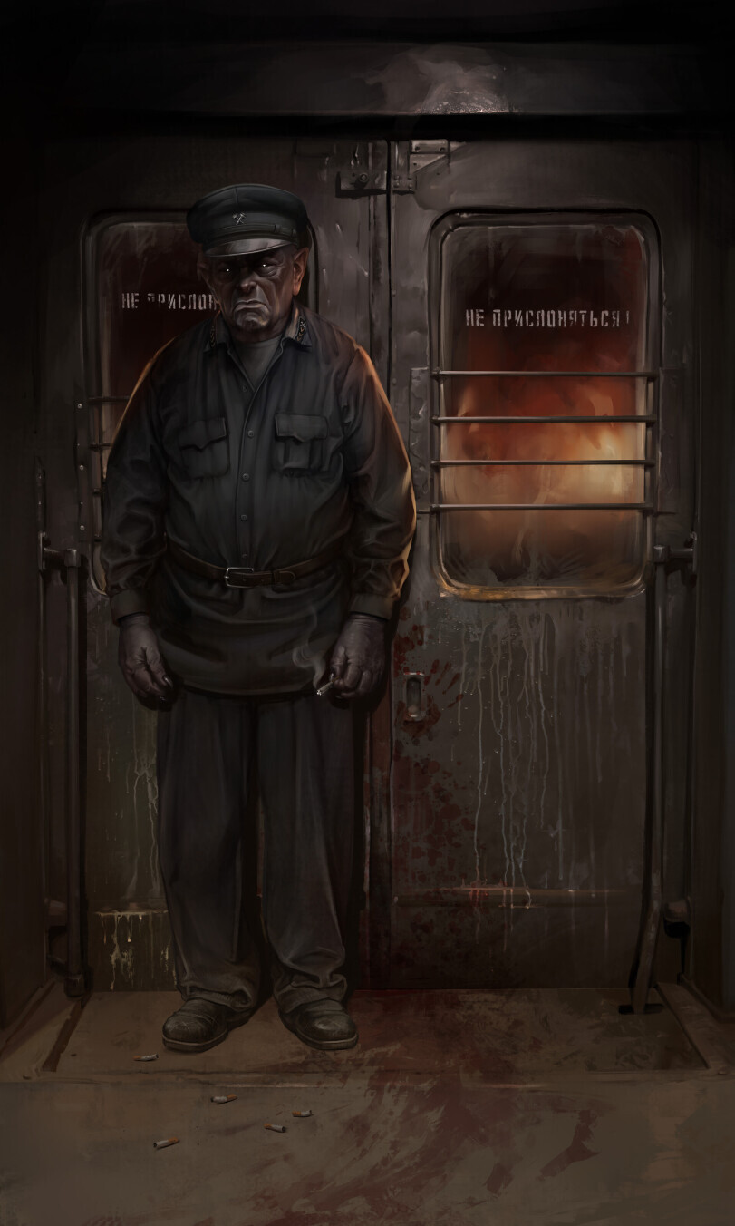 Electric train - Art, Drawing, Kripota, Railway carriage, Train