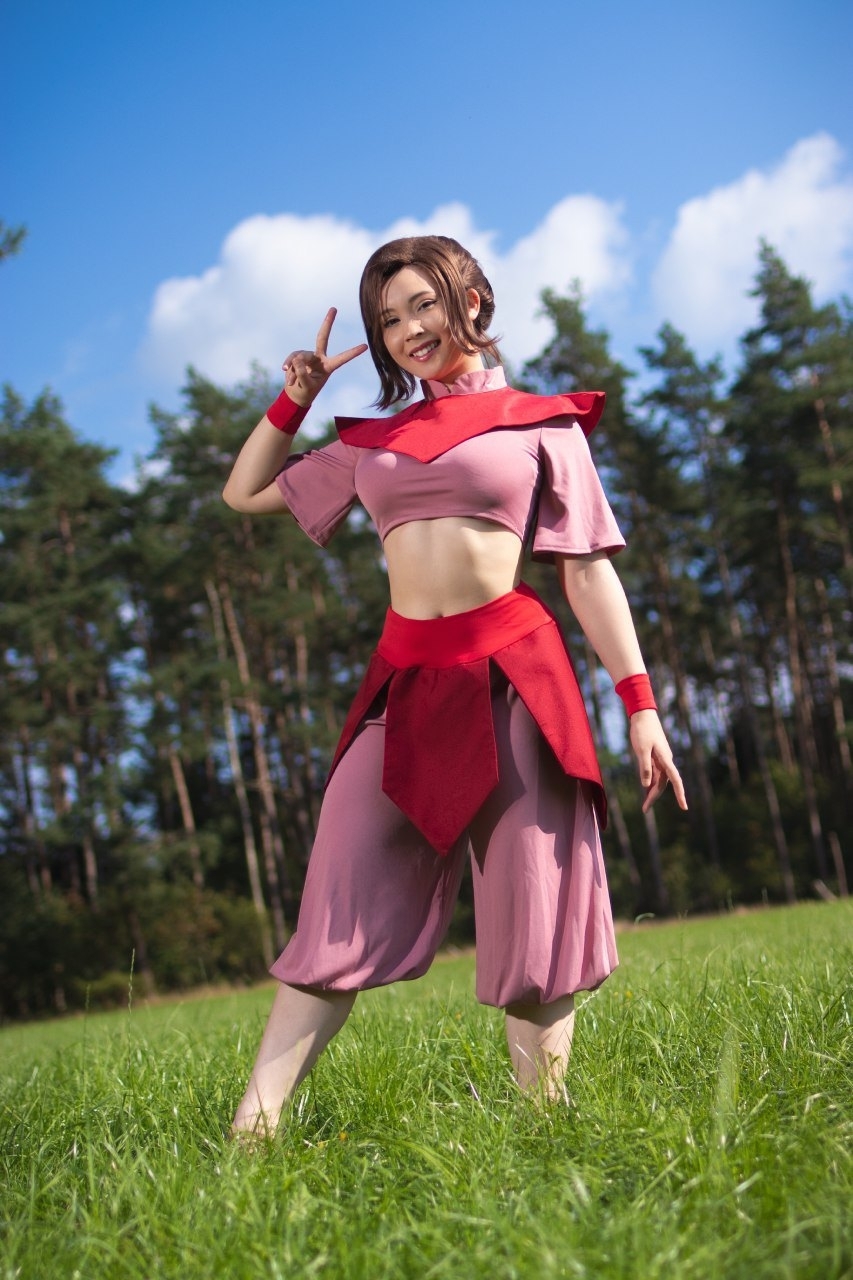 Ty Lee by Virtual Geisha - 18+, The photo, PHOTOSESSION, Cosplay, Cosplayers, Erotic, Booty, Boobs, Erotic lingerie, Cartoons, Animated series, Tai li, Avatar: The Legend of Aang, Virtual Geisha, Virtualgeisha, Longpost, NSFW