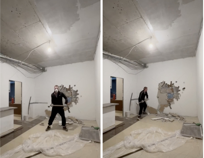 Решил даже запечатлеть такой момент на видео