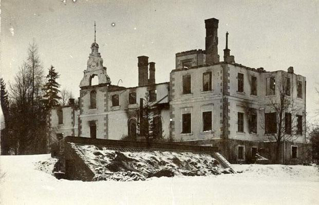 Стамериенский дворец после пожара.