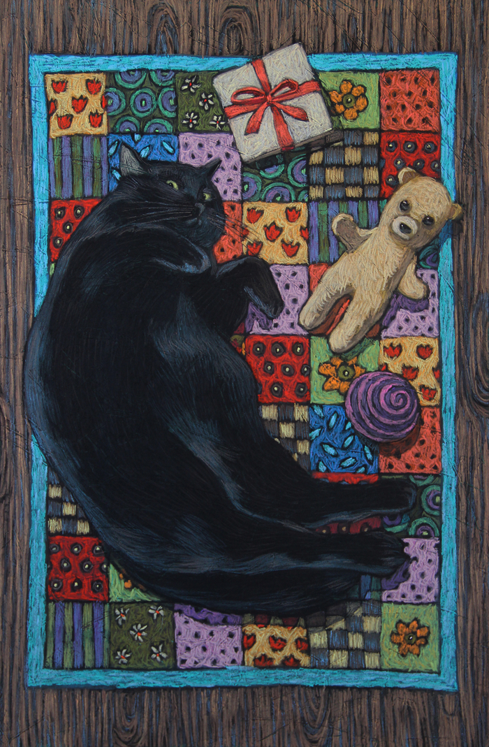 60/40, бумага/пастель