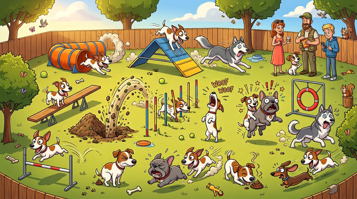 Гайка на собачьей площадке