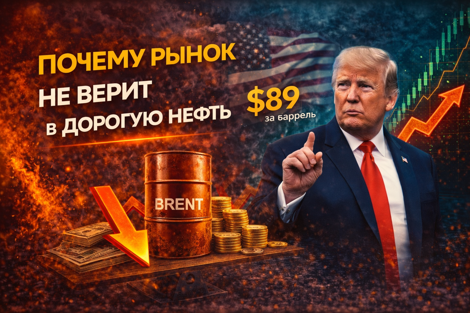 Цены на нефть рухнули: что происходит? - Моё, Акции, Инвестиции, Трейдинг, Биржа, Финансы, Политика, Арбитраж криптовалюты, Пассивный доход, Дивиденды, Облигации, Инвестиции в акции