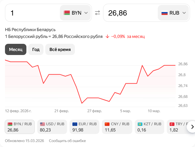 ��������� �� 15.03.2026