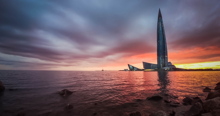 Закат над Лахта-центром