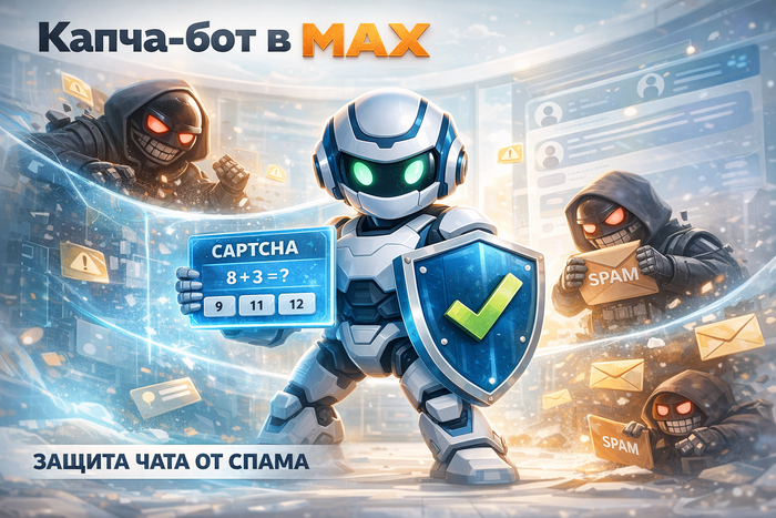 Капча-бот в MAX: как защитить чат от спама и не потерять живую аудиторию