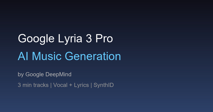 Google запускает Lyria 3 Pro — новую модель для генерации музыки