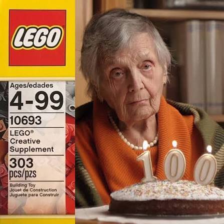 Когда тебе стукнуло 100 и теперь ты не можешь играть с Лего