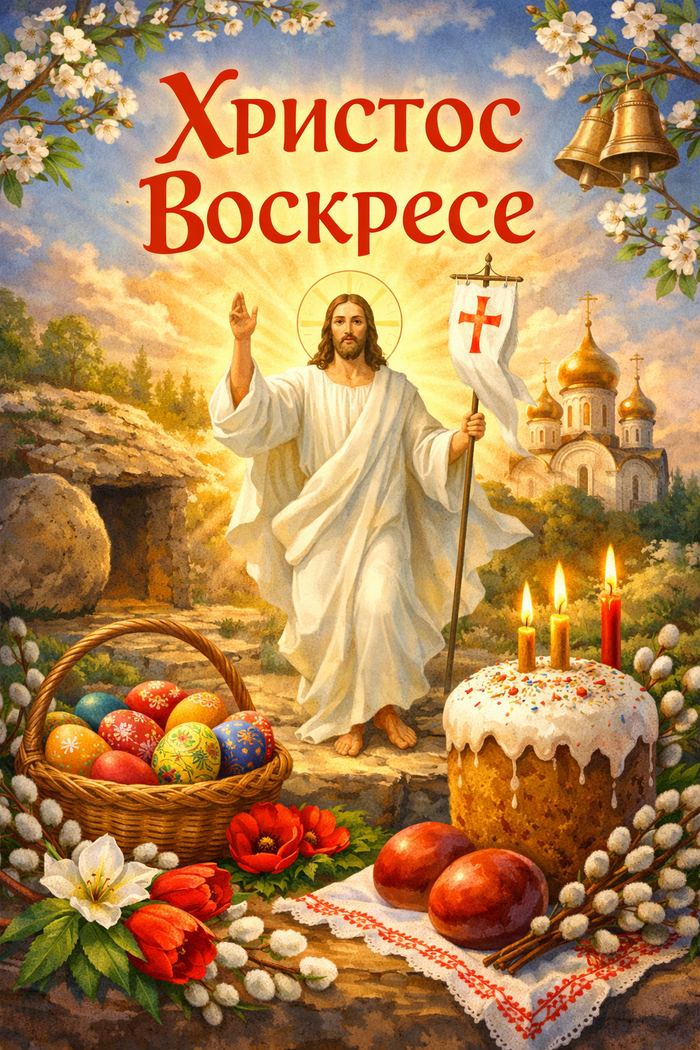 Христос Воскресе православные пикабушники!!!