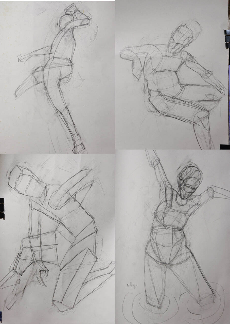 Constructive (by imagination) - My, Telegram (link), Sketch, Drawing, Sketch, Longpost