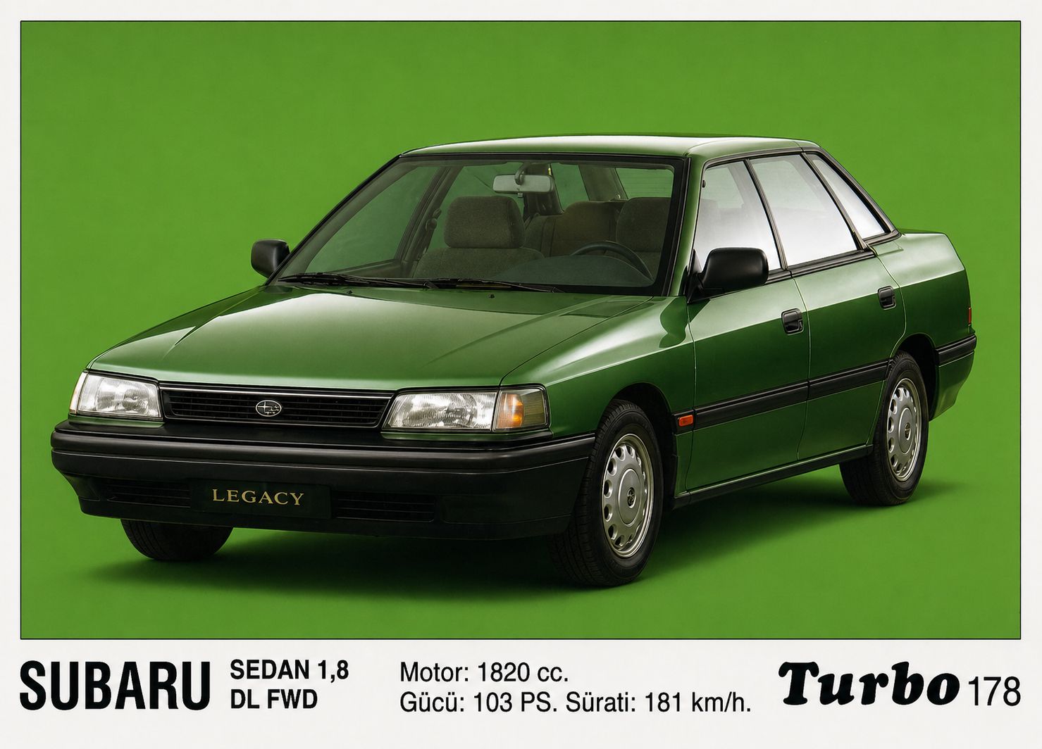 Вкладыш №178 — Subaru Sedan 1.8 DL FWD, восстановленное изображение