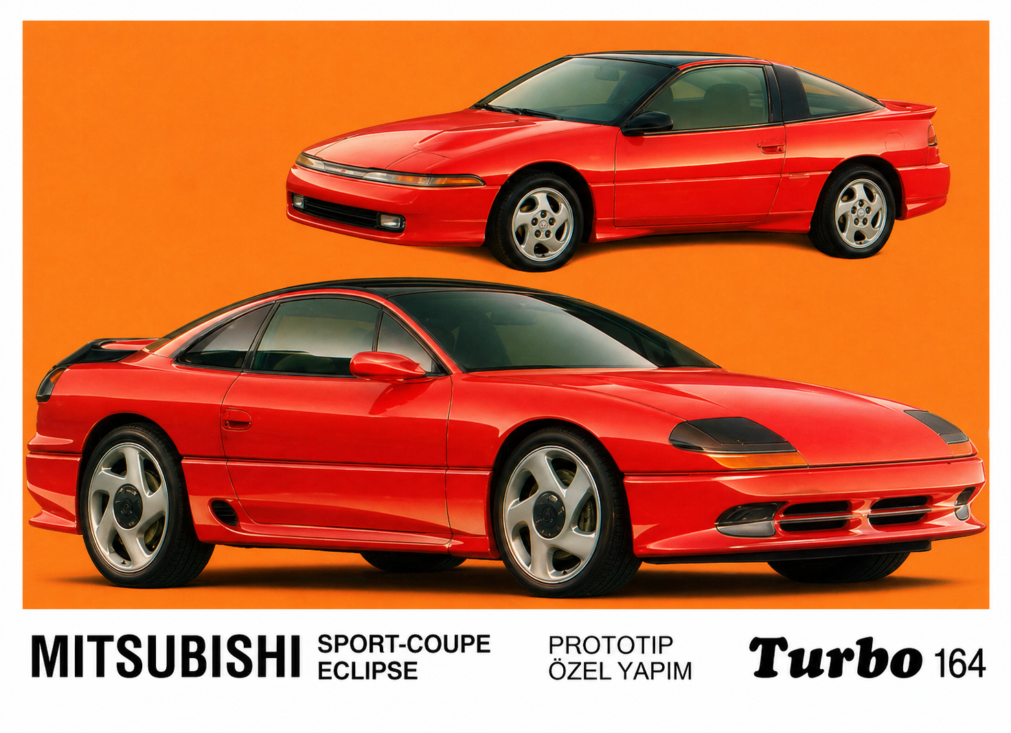 Вкладыш №164 — Mitsubishi Sport-Coupe Eclipse, восстановленное изображение