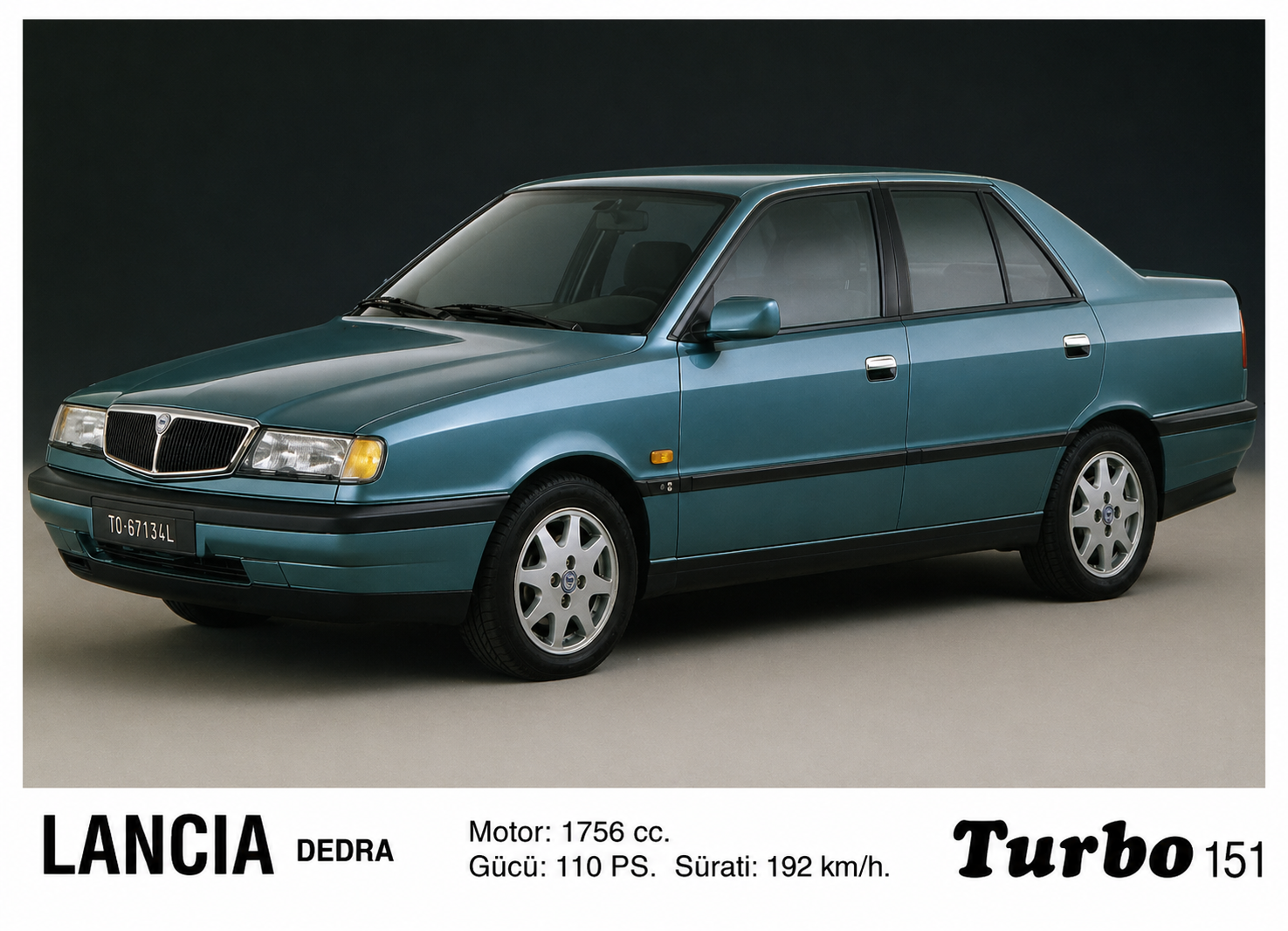 Вкладыш №151 — Lancia Dedra, восстановленное изображение