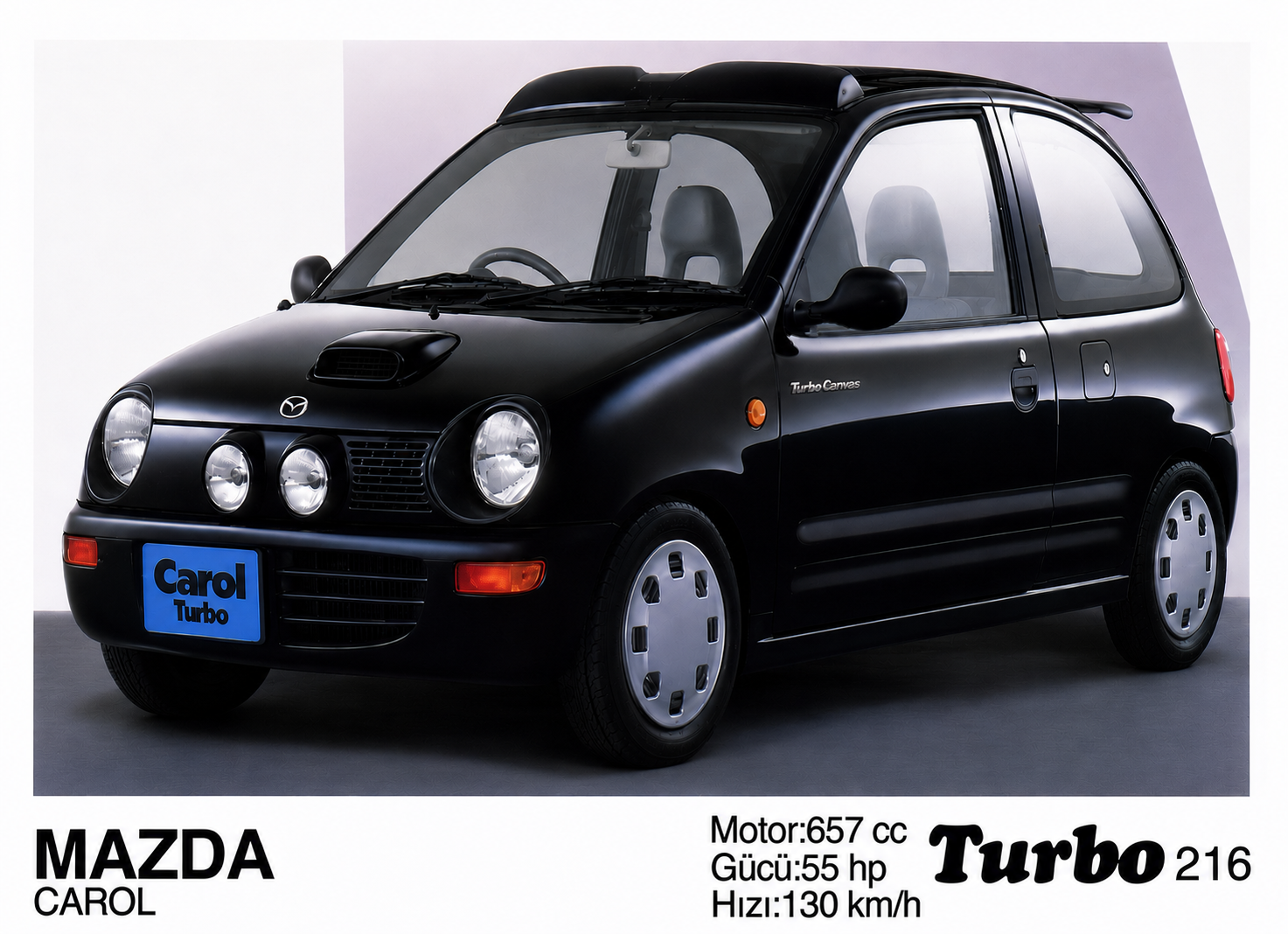 Вкладыш №216 — Mazda Carol, восстановленное изображение