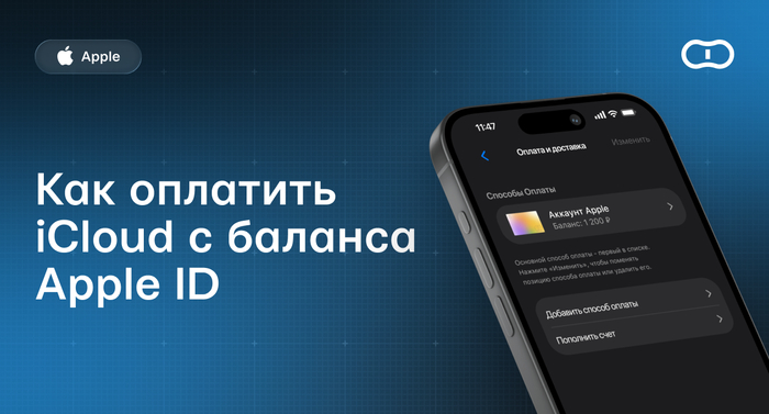 Как оплатить iCloud со счета Apple ID