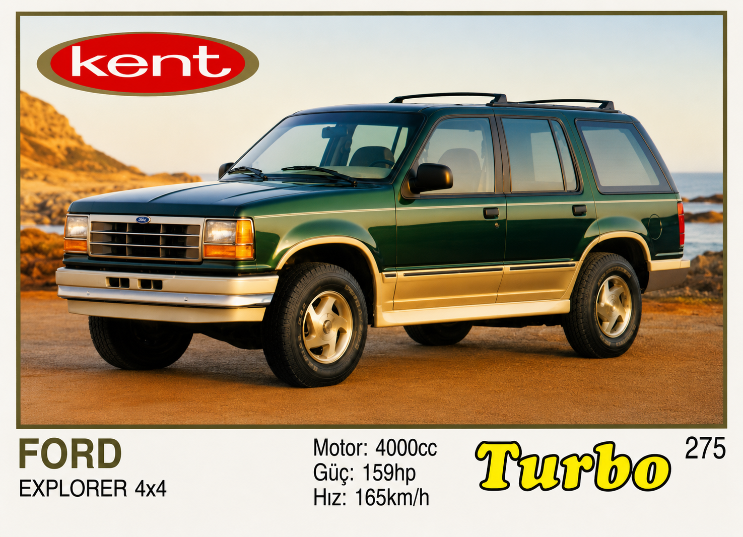 Вкладыш №275 — Ford Explorer 4×4, восстановленное изображение