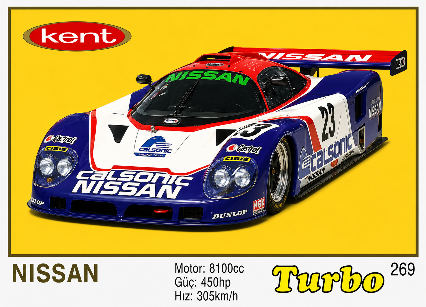 Вкладыш №269 — Nissan R89C, восстановленное изображение