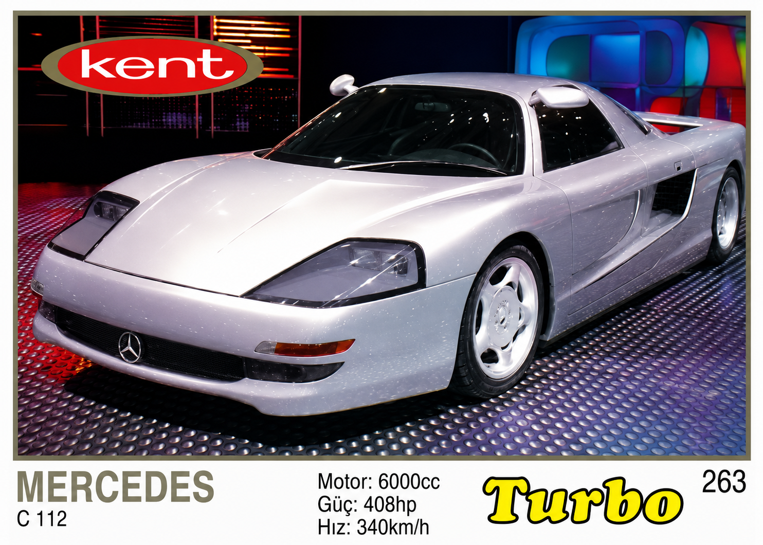 Вкладыш №263 — Mercedes-Benz C112, восстановленное изображение