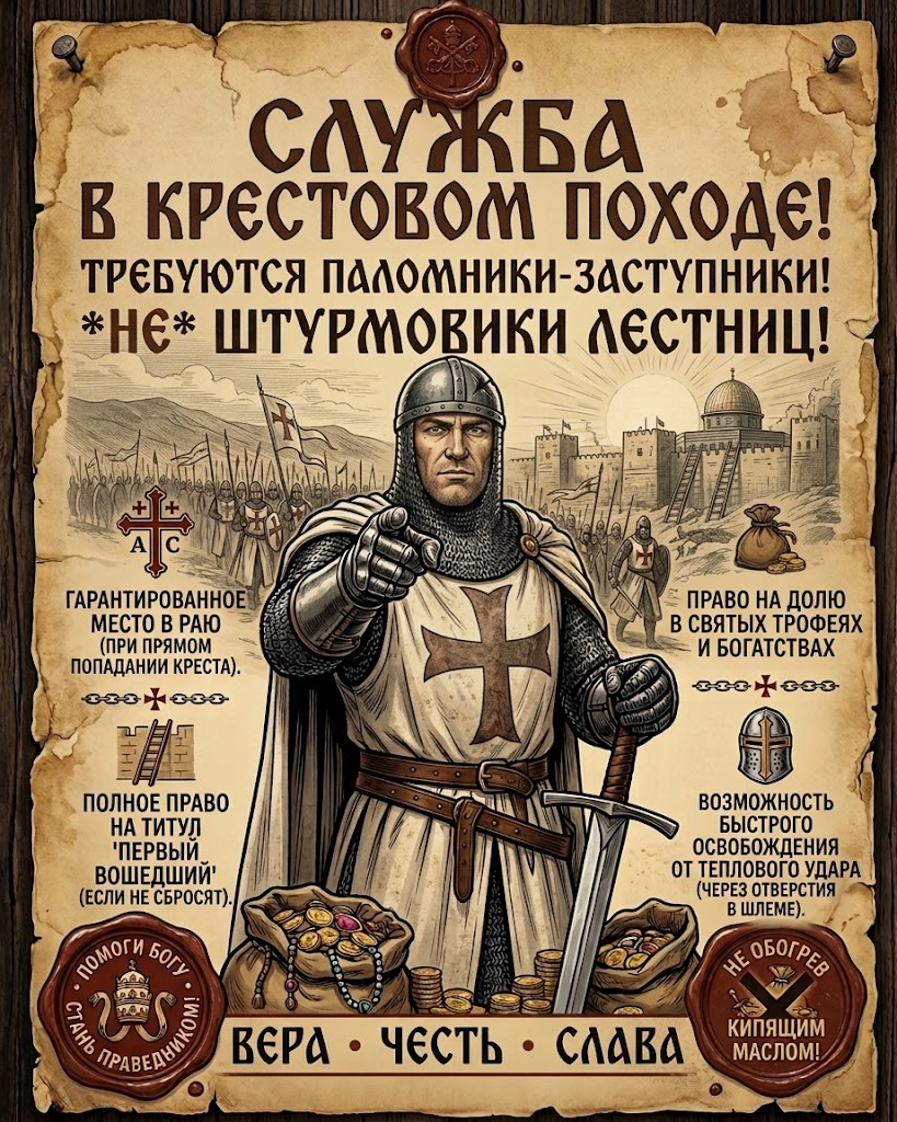 Ответ на пост «Гибкий график )» - Контент нейросетей, Трудовые будни, Вакансии, Работа, Крестовый поход, Ответ на пост, Волна постов