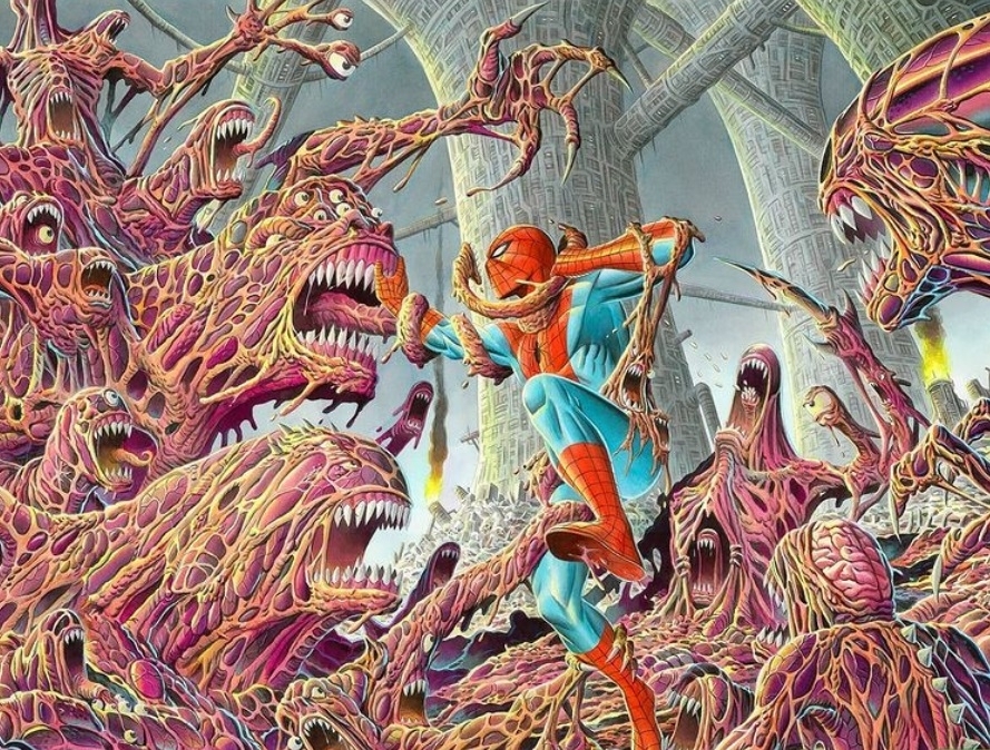 Comic book heroes as interpreted by Giorgio Comolo - Art, Comics, Spiderman, Batman, Marvel, Dc comics, Longpost