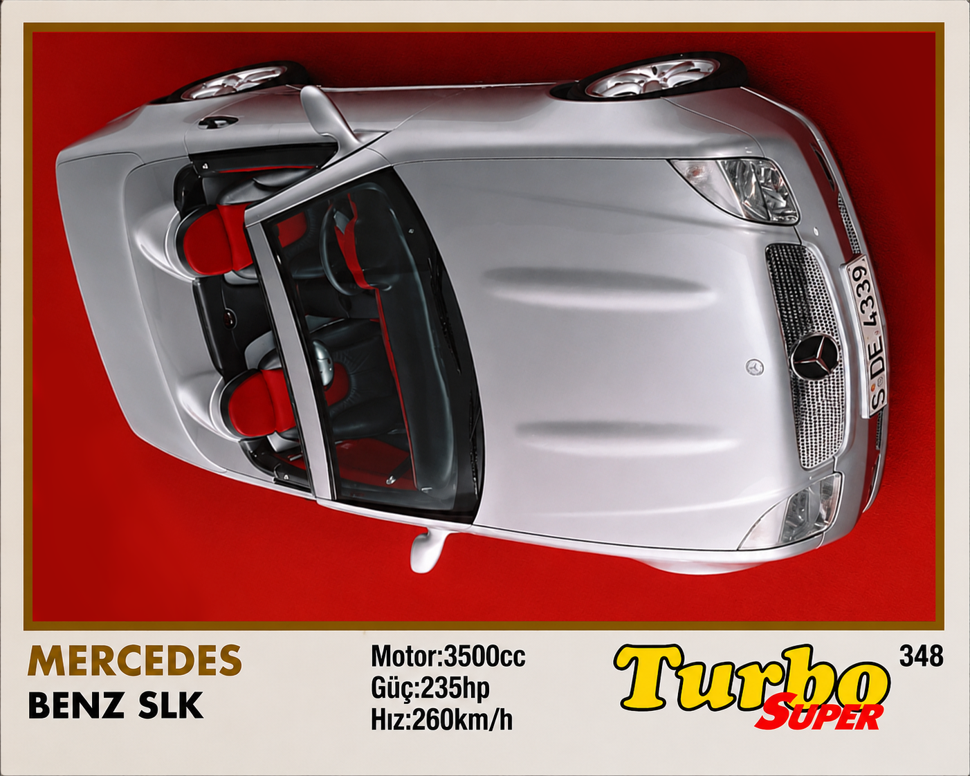 Вкладыш №348 — Mercedes-Benz R170 SLK, восстановленное изображение