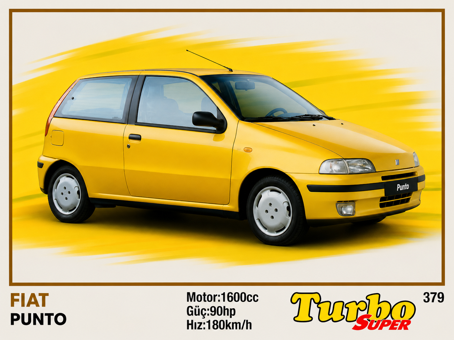 Вкладыш №379 — Fiat Punto, восстановленное изображение