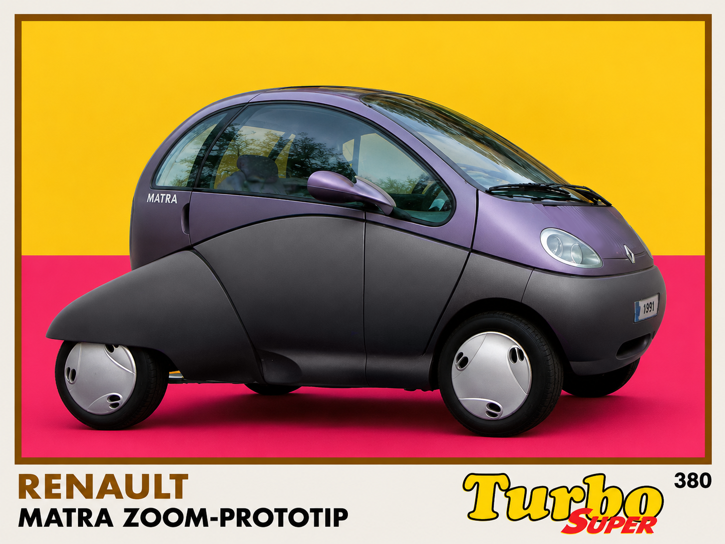 Вкладыш №380 — Renault Zoom, восстановленное изображение