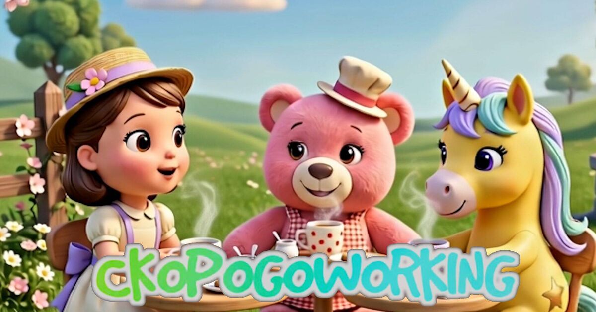 Tea Party (English tongue twister) - My, Neural Network Content, Short videos, Rutube, Children, Patter, Video