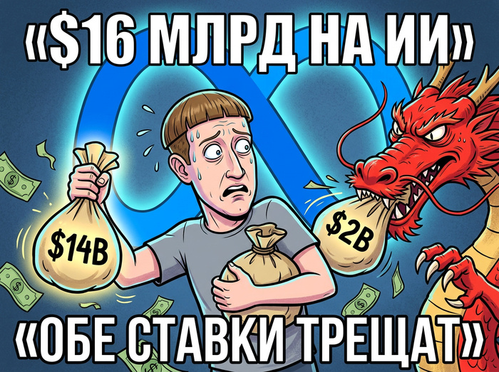 Чек на $16 млрд: как Meta* за год купила себе место в ИИ — и за один июнь едва не потеряла обе покупки