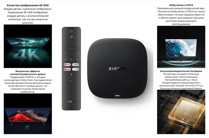 TV-��������� Xiaomi TV Box S 3rd Gen (MDZ-32-AA) 4K , ������