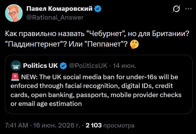 Лучший вариант из комментов — «Оруэллнет»!