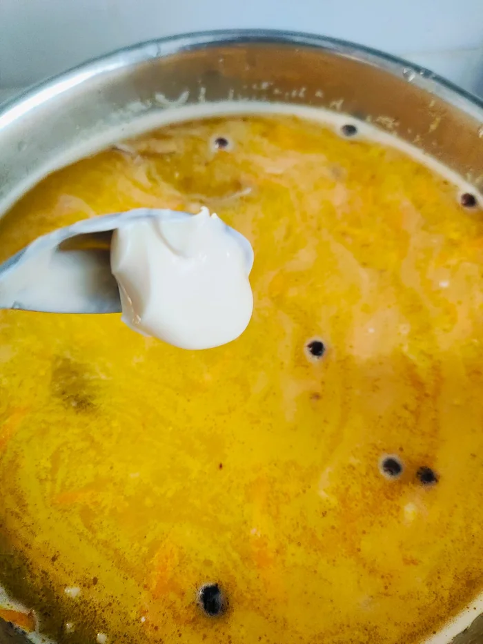 Creamy, quick soup made with canned pink salmon. When you're short on time. - Series Male Homemade
, My, Recipe, Men's cooking, Dinner, Soup, Food, Pink salmon, A fish, Canned food, Family, Cooking for the lazy, Vegetables, Kitchen, Cooking, Flavors, Preparation, The photo, Mobile photography, Tableware, Longpost