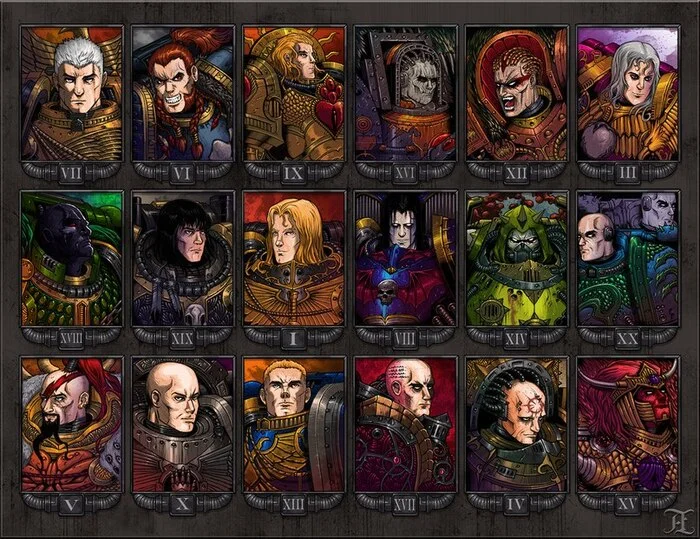 Warhammer 40000 простым языком. Часть 9. Первые примархи - Серия Warhammer 40000
, Моё, Warhammer 40k, Пересказ, Лор вселенной, Фантастика, Мат, Длиннопост, Император человечества, Horus, Leman Russ, Пикабу+