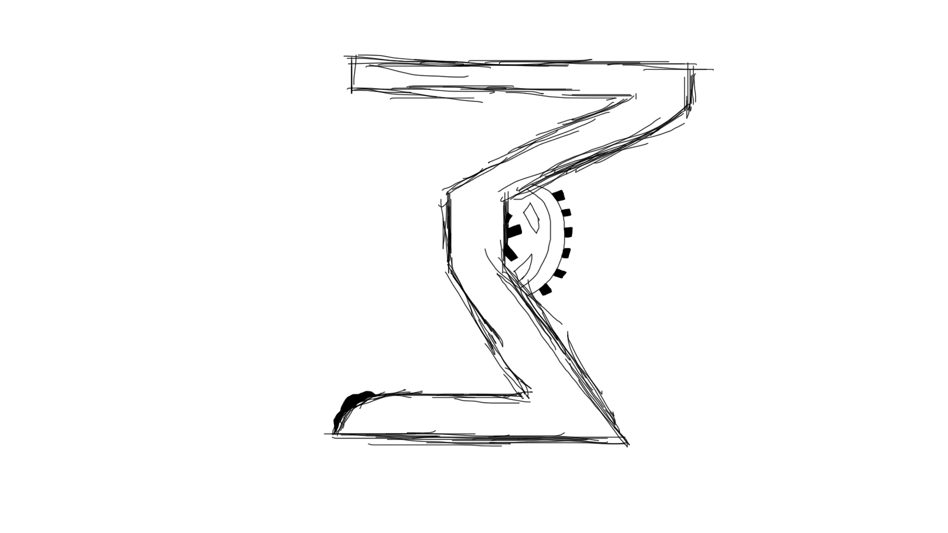 Conceptual Alphabet and Numbers (Nightmare Weekdays) - Series HalfLife, My, Concept Art, Concept, Alphabet, Design, Graphic design, Graphics, Style, Letters, Numbers, Drawing, Font, Typography, Longpost